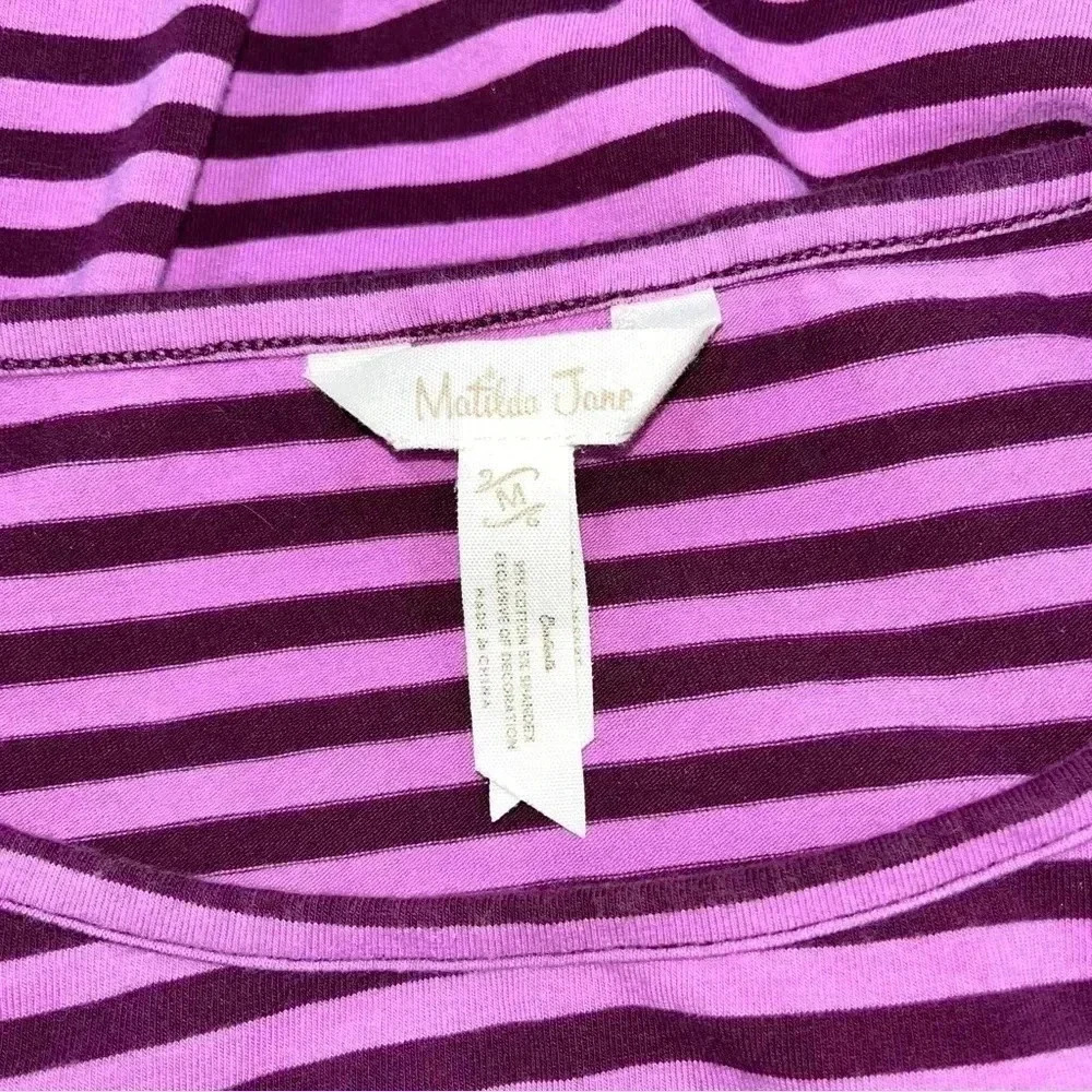 Matilda Jane round of applause stretch striped long sleeve scoop neck shirt - Picture 8 of 8